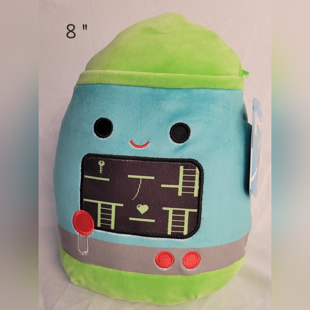 NWT 8" Willis the Arcade Game Squishmallow Kellytoy Plush Retro Style Toy